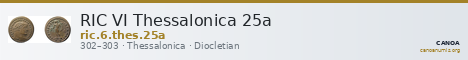 RIC VI Thessalonica 25a — CANOA