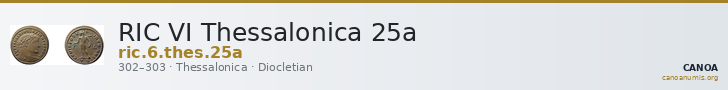 RIC VI Thessalonica 25a — CANOA