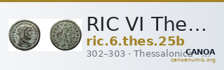 RIC VI Thessalonica 25b — CANOA