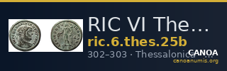 RIC VI Thessalonica 25b — CANOA