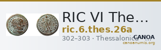 RIC VI Thessalonica 26a — CANOA