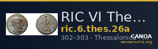 RIC VI Thessalonica 26a — CANOA