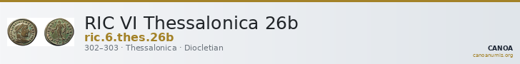 RIC VI Thessalonica 26b — CANOA