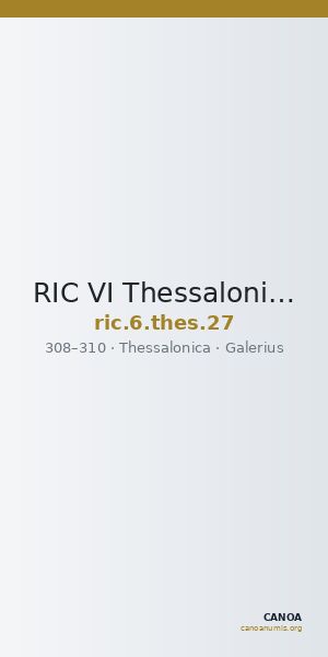 RIC VI Thessalonica 27 — CANOA