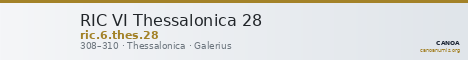 RIC VI Thessalonica 28 — CANOA