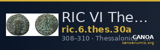 RIC VI Thessalonica 30a — CANOA