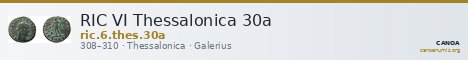 RIC VI Thessalonica 30a — CANOA