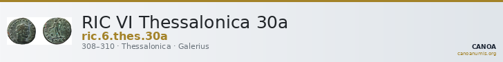 RIC VI Thessalonica 30a — CANOA