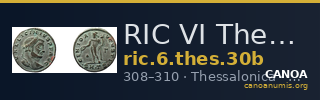 RIC VI Thessalonica 30b — CANOA