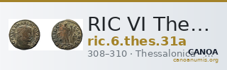 RIC VI Thessalonica 31a — CANOA