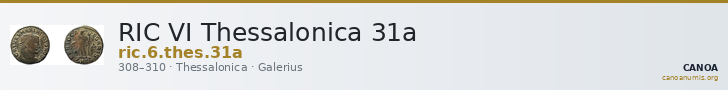 RIC VI Thessalonica 31a — CANOA