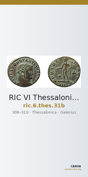 RIC VI Thessalonica 31b — CANOA