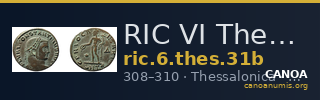 RIC VI Thessalonica 31b — CANOA