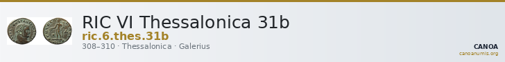 RIC VI Thessalonica 31b — CANOA