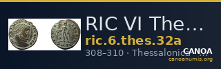 RIC VI Thessalonica 32a — CANOA