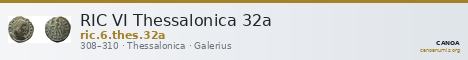 RIC VI Thessalonica 32a — CANOA