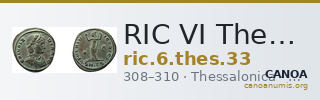 RIC VI Thessalonica 33 — CANOA