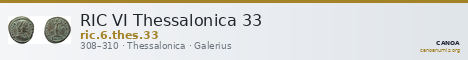 RIC VI Thessalonica 33 — CANOA