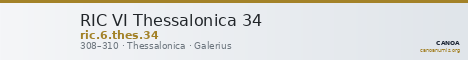 RIC VI Thessalonica 34 — CANOA