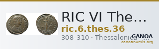RIC VI Thessalonica 36 — CANOA