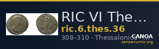 RIC VI Thessalonica 36 — CANOA