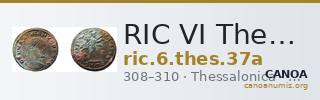RIC VI Thessalonica 37a — CANOA