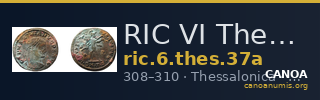 RIC VI Thessalonica 37a — CANOA