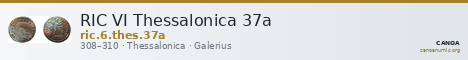 RIC VI Thessalonica 37a — CANOA