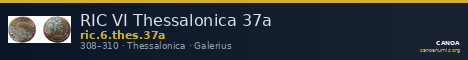 RIC VI Thessalonica 37a — CANOA