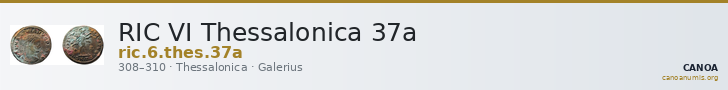 RIC VI Thessalonica 37a — CANOA