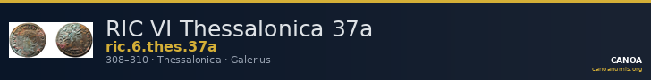 RIC VI Thessalonica 37a — CANOA