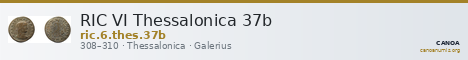 RIC VI Thessalonica 37b — CANOA
