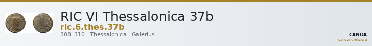 RIC VI Thessalonica 37b — CANOA