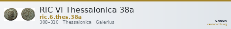 RIC VI Thessalonica 38a — CANOA