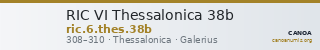 RIC VI Thessalonica 38b — CANOA