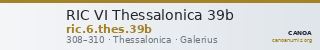 RIC VI Thessalonica 39b — CANOA