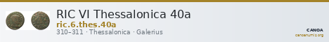 RIC VI Thessalonica 40a — CANOA