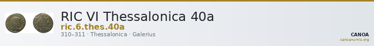 RIC VI Thessalonica 40a — CANOA