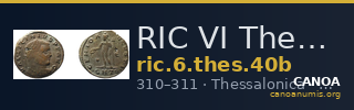RIC VI Thessalonica 40b — CANOA