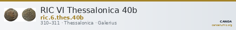 RIC VI Thessalonica 40b — CANOA