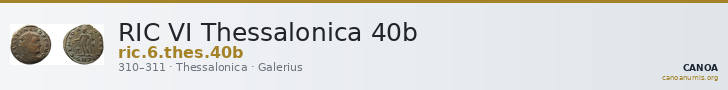 RIC VI Thessalonica 40b — CANOA