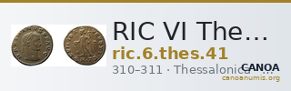 RIC VI Thessalonica 41 — CANOA
