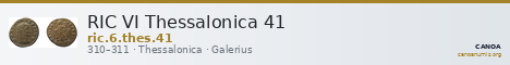 RIC VI Thessalonica 41 — CANOA