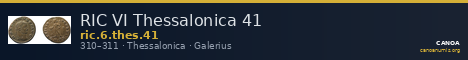 RIC VI Thessalonica 41 — CANOA
