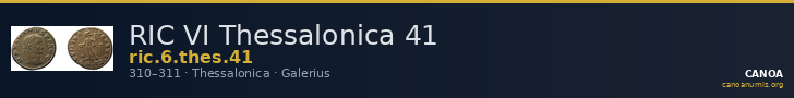 RIC VI Thessalonica 41 — CANOA