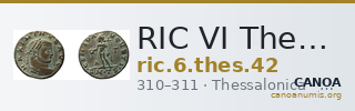 RIC VI Thessalonica 42 — CANOA
