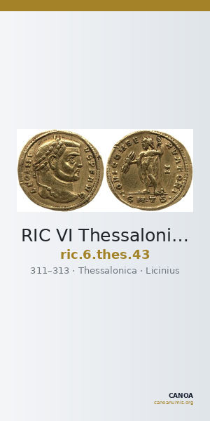 RIC VI Thessalonica 43 — CANOA
