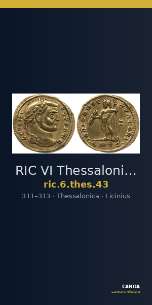 RIC VI Thessalonica 43 — CANOA