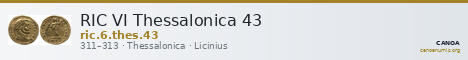 RIC VI Thessalonica 43 — CANOA