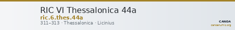 RIC VI Thessalonica 44a — CANOA